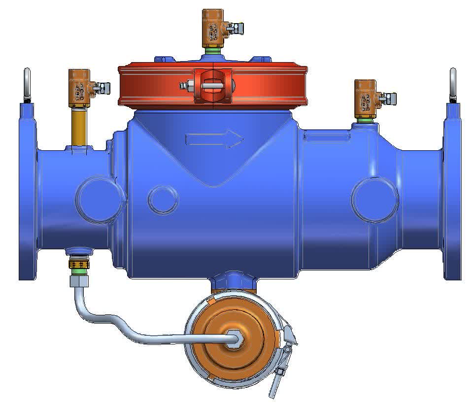 Conbraco 4AE RPZ Backflow Preventer Valve 200mm Table E Flanged w/o Valves