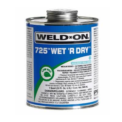 725 Weld-on Cement Fast Setting 237ml (Aqua Blue)