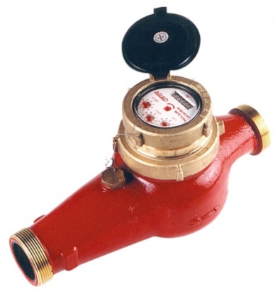 Arad MH Hot Water Meter 50mm EV 10L Pulse c/w Coupling Set