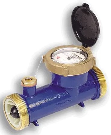 Arad WMR Water Meter 50mm BSP EV 10L Pulse c/w Coupling Set