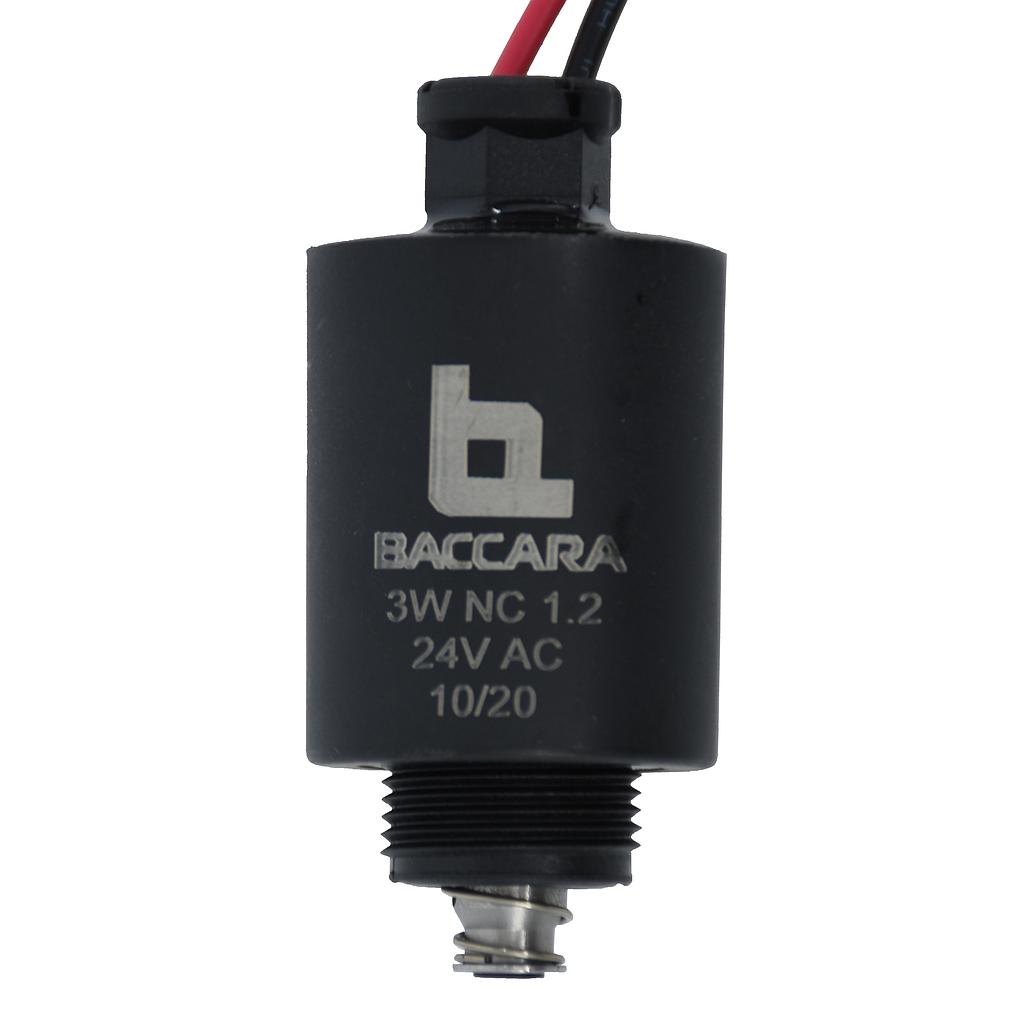 Baccara 24 VAC Solenoid Coil 3w N/Closed Coil