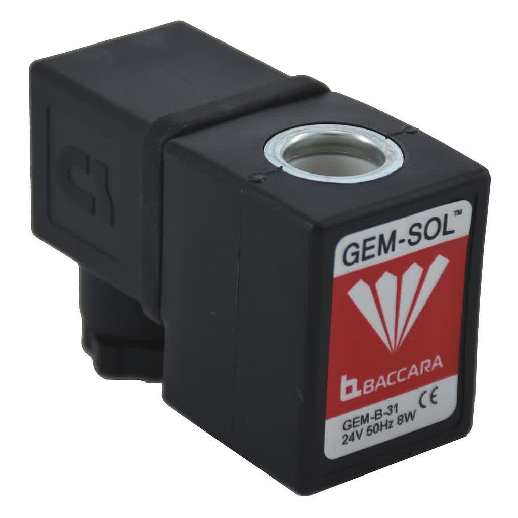 Baccara 24 VAC Gemsol Solenoid Coil 8w
