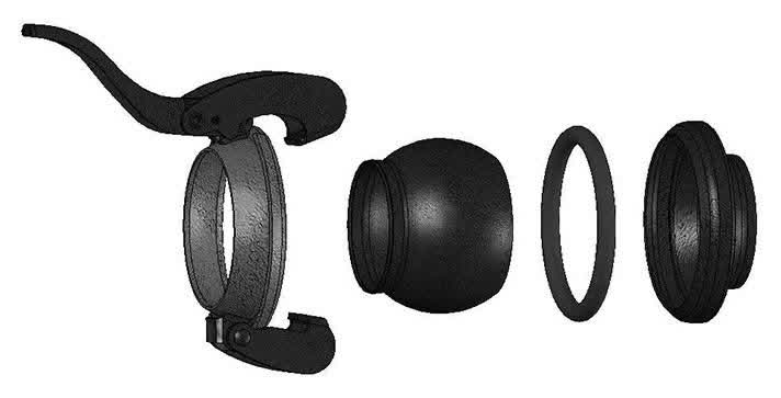 Black Steel Coupling c/w Gasket 108mm (Assy)