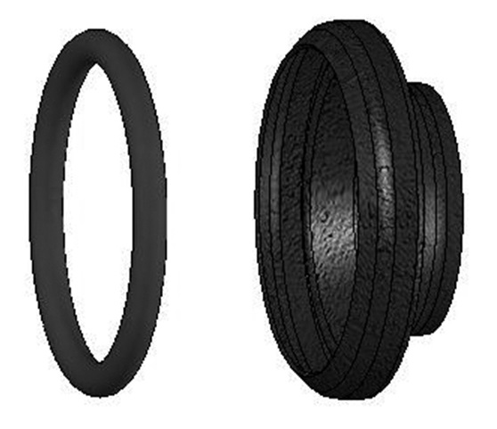 Black Steel Part - Female Cw Gasket 159mm