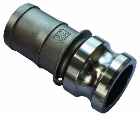 Camlock AL 51mm Type E Male Adaptor x Hose Tail