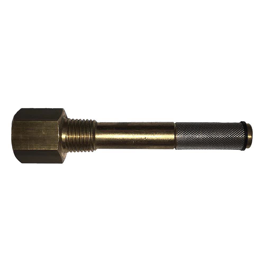 Brass Finger Filter Long 1/4in M x 1/4in F
