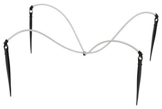 4 Way Adaptor c/w 60cm Tube & DriPegs Assembled