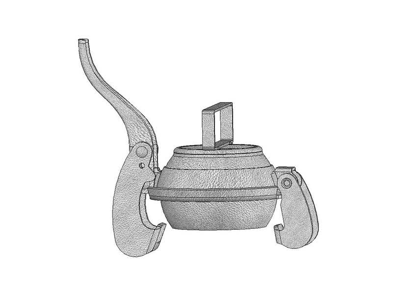 Galv Male End Plug 133mm c/w Lever Ring
