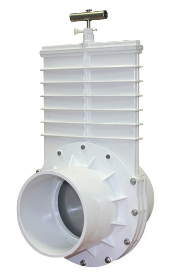 PVC Sliding Gate Valve 150mm Slip Joint