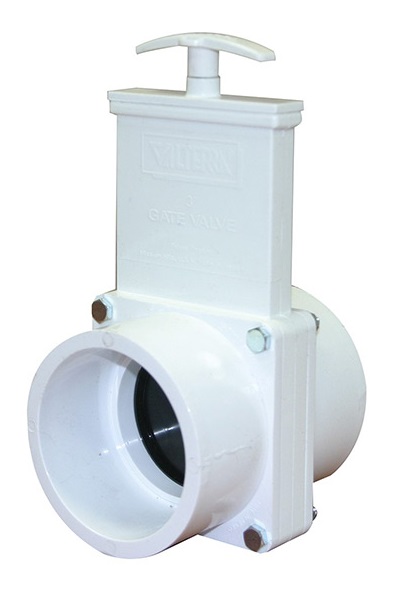 PVC Sliding Gate Valve 80mm Slip Joint