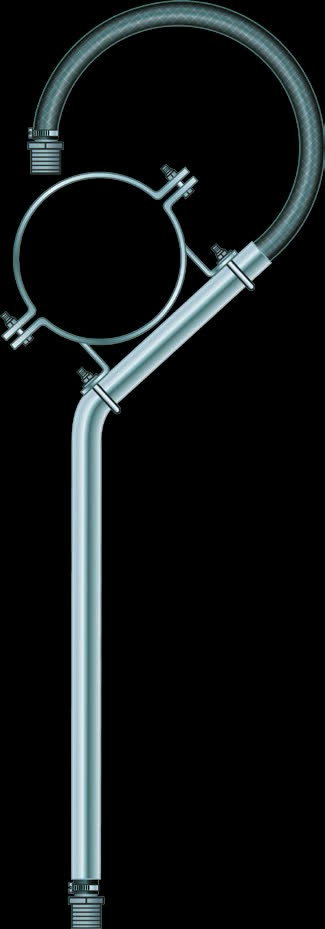 Boomback- Rigid Hose Drop 84in - for 4in Span Pipe