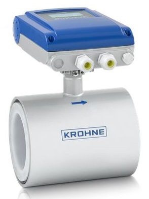 Krohne Optiflux 1000 sensor 100mm c/w IFC100 Compact 10-30 VDC 45Deg Wafer