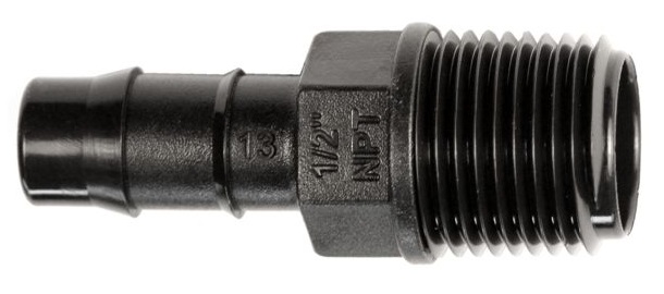 Antelco Lateral Male Director 13mm x 15mm BSP Double Barbed (48035)