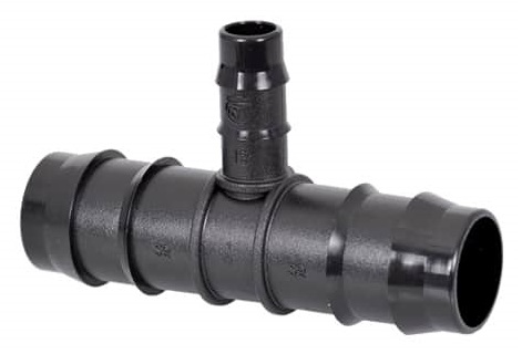 Antelco Lateral Reducing Tee 25 line x 13 branch Double Barbed (47585)