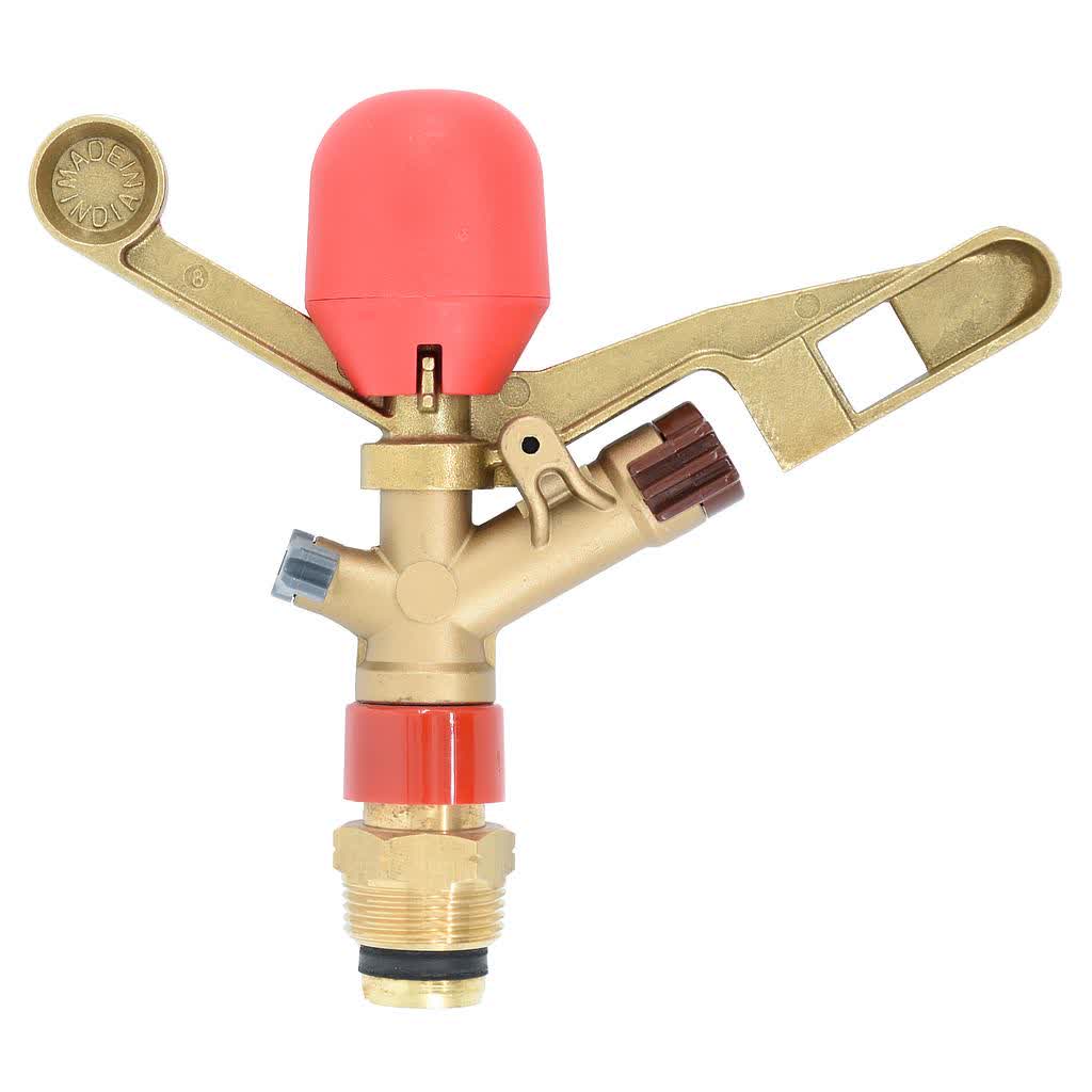 Naan 233B-M 20mm Male c/w 4.5 Brown x 2.5mm Grey Nozzles - Red Sleeve