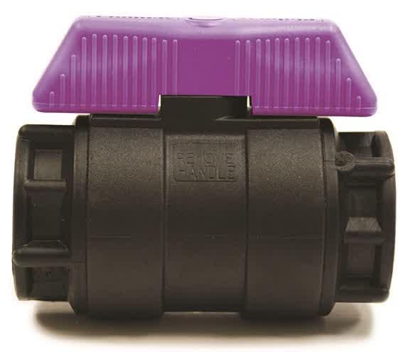 Philmac Nyglass Ball Valve 50mm Purple Handle