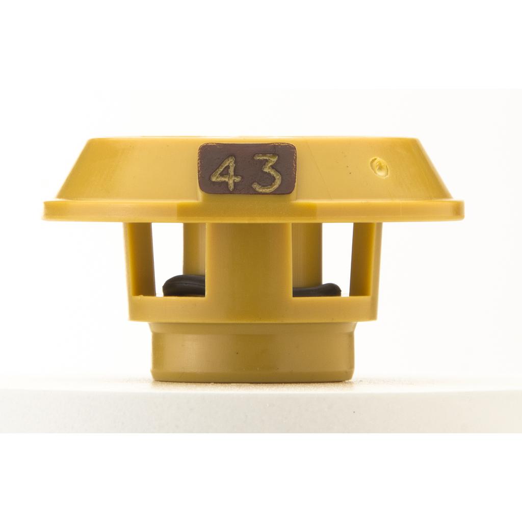 Nelson 3TN Nozzle (#43) Mustard/Maroon