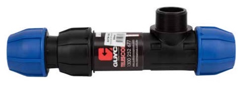 Norma Telescopic Metric Male Tee 40mm x 1 1/2" BSP x 40mm