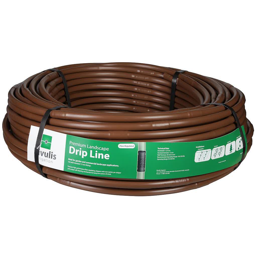 Landscape Dripline Brown 13mm x 1.6 l/h x 60cm x 100m (WT12665)