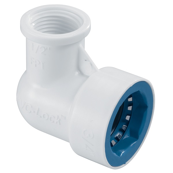 PVC-Lock Faucet Elbow 25mm x 1/2 FNPT