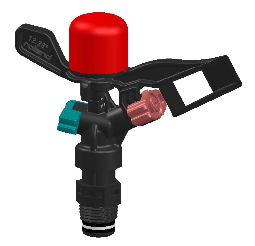 Rolland Plastic Impact 15mm Male Full Circle 28 Degrees c/w 2.5mm x 2.0mm Nozzles