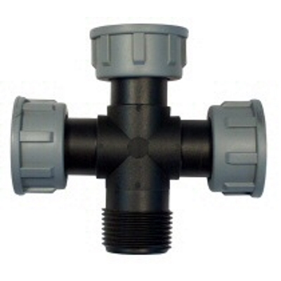 Tavlit Manifold Cross 25mm F x M x F x F