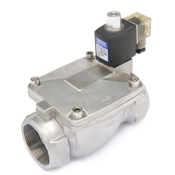 S/Steel 316 Solenoid Valve 25mm BSP N/Open 24VAC