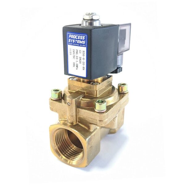 Brass Solenoid Valve 15mm BSP N/Open 12VDC