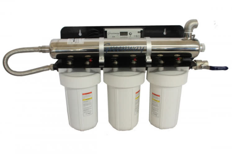 UV Unit Greenway with 3 x 10in Filters Complete