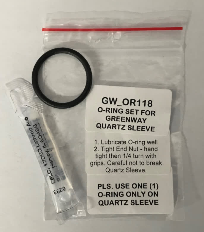 UV Greenway O-ring Set for Quartz Sleeve